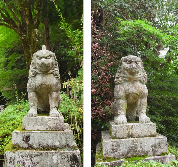 建水分神社 狛犬