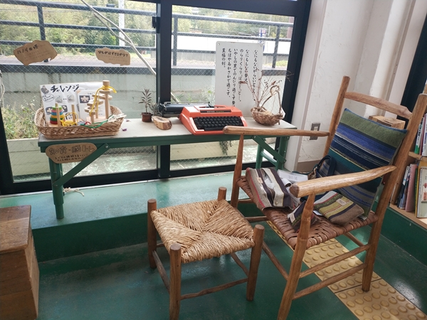 道の駅ちはやあかさかのカフェ店内