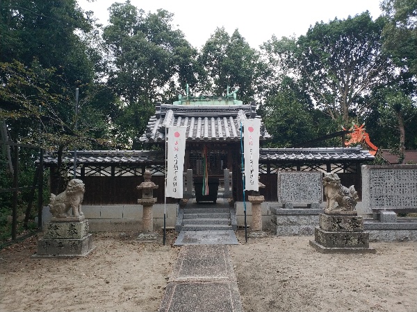 田辺史伯孫を祭る国分町にある伯太彦神社