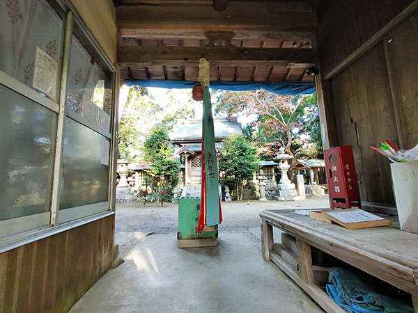 蟹井神社の鈴緒