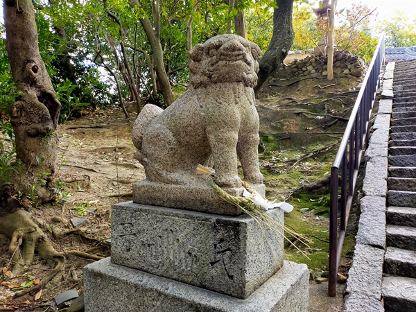 五軒家神社の狛犬