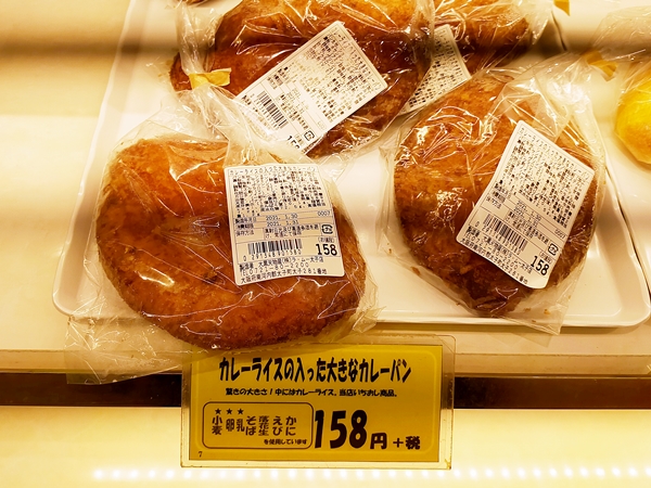 カレーライスの入った大きなカレーパン