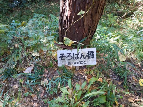 上赤阪城跡のそろばん橋