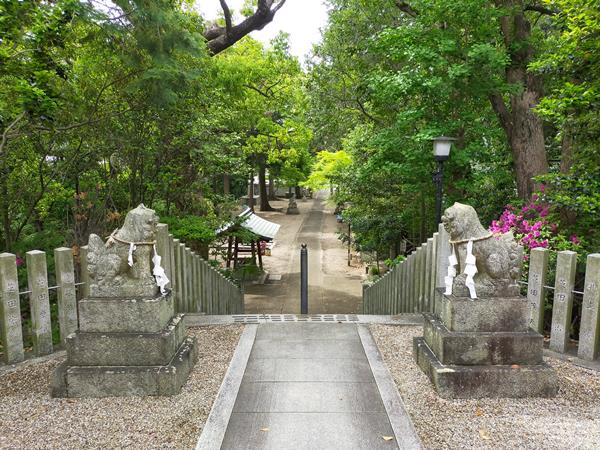 野々上八幡神社の境内