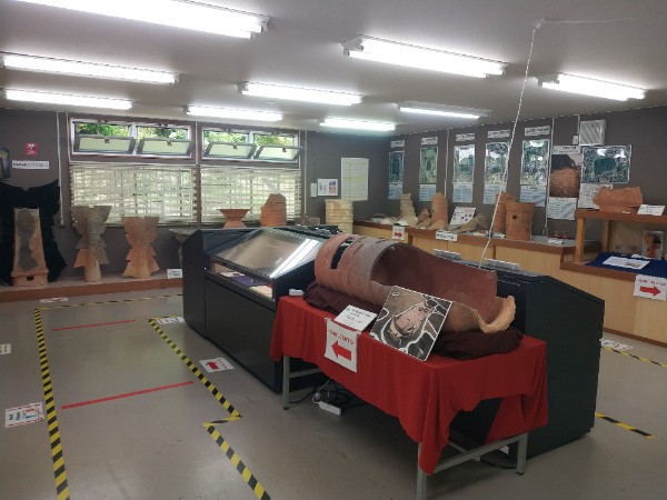 羽曳野市文化財展示室の室内