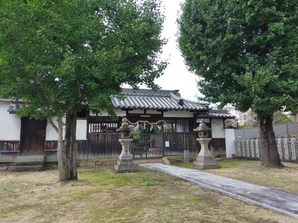 土師ノ里八幡神社の全景