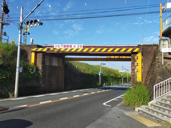 近鉄道明寺線の奈良街道陸橋