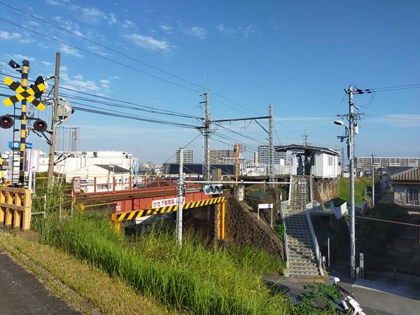 近鉄道明寺線の奈良街道陸橋