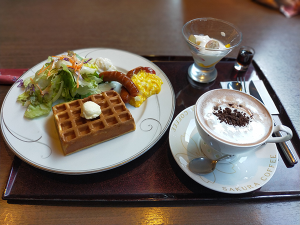 桜珈琲美原店のモーニング