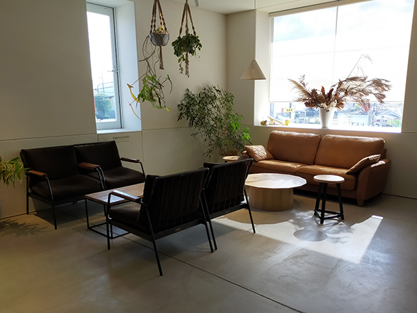 THE BAKE STOREのイートインコーナー