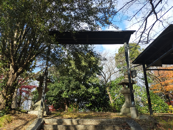 野中神社の注連柱