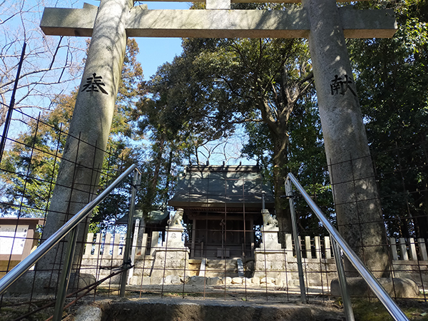 金峰神社の猪よけ柵