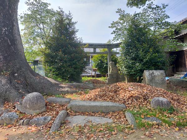中村神社跡の全景