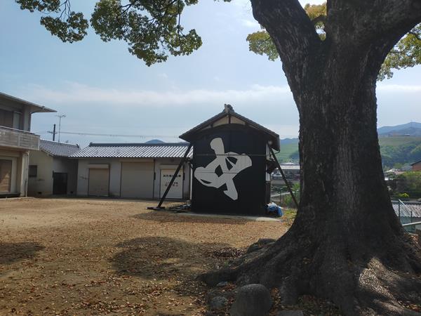 中村神社跡のだんじり小屋